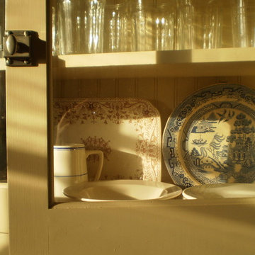 Custom upper glass cabinet