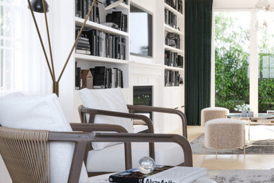 This is an example of a contemporary living room in London.