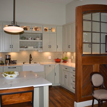 Wellborn Forest Monterey door in Custom Light Green Colors