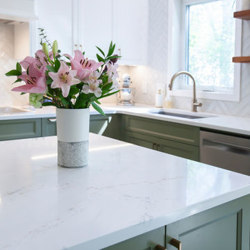 Rich Green Kitchen