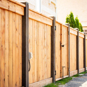 wooden fence