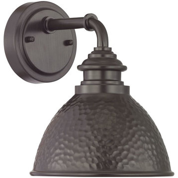Englewood Collection 1-Light Small Wall Lantern, Antique Bronze