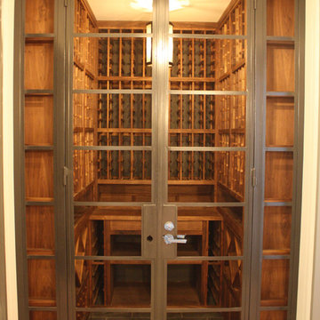 Wine Cellar with Glass Doors