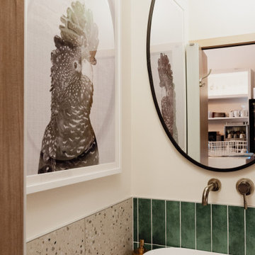 Toilettes d'un restaurant à l'esprit brézilien