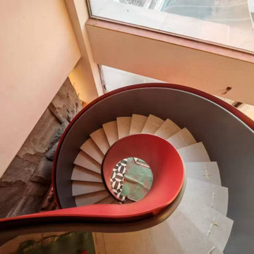 Modern Steel Spiral Staircase