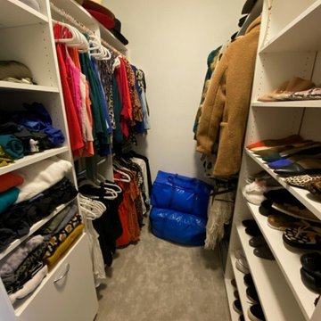 Walk in closets Small Med & Large