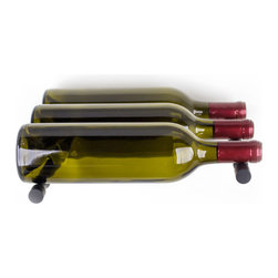 Wine Wall | Nek-Rite 3 Deep - 12 Bottle Set (Black) - Wine Racks