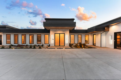 Inspiration for a contemporary exterior home remodel in Boise