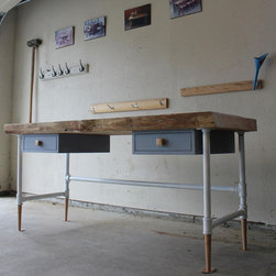 Hobby Project - LiveEdge Slab Desk - Drafting Tables