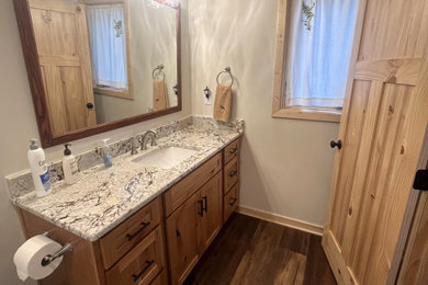 Example of an arts and crafts bathroom design in Other