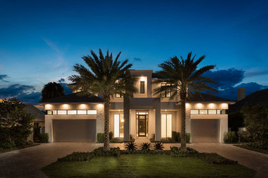 Inspiration for a contemporary home design remodel in Miami