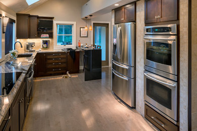 Transitional kitchen photo in Providence