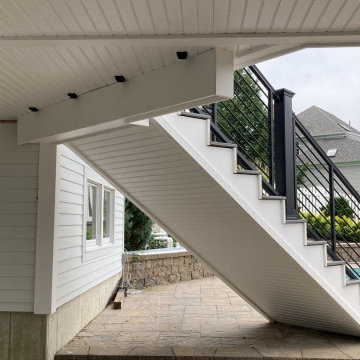 Extended Patio with Trex Deck in Pebble Gray