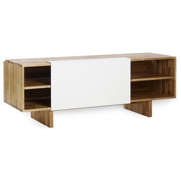 Mash Lax Modern Wood Entertainment Cabinet