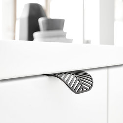 Furnipart Edge Filigree knob in Brushed Anthracite - Cabinet and Drawer Handle Pulls