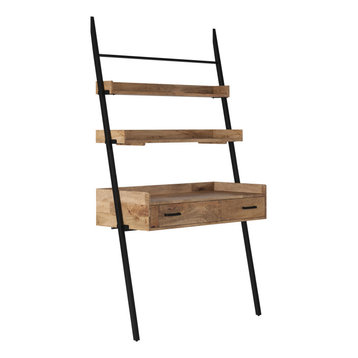 Champier Ladder Desk With Shelf, Natural
