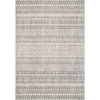nuLOOM Catherine Henna Tribal Bands Striped Area Rug, Gray, 9'x12'