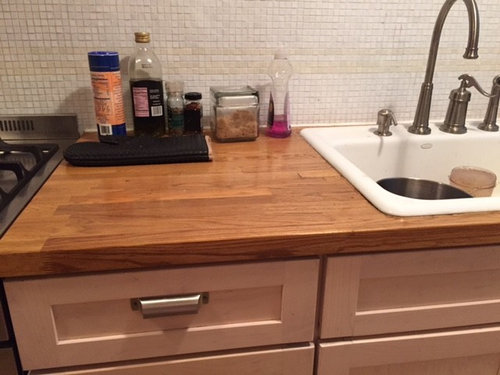 Help Installing Marble Countertop In Place Of Butcher Block