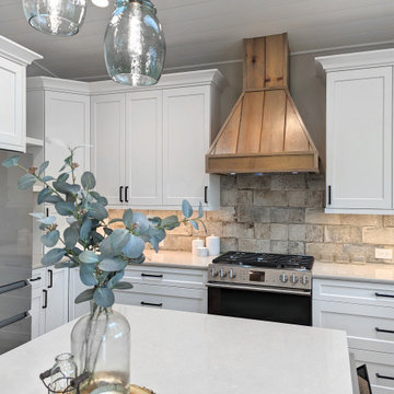 (Custom Home) The New Lake House with Old Sentimental Materials