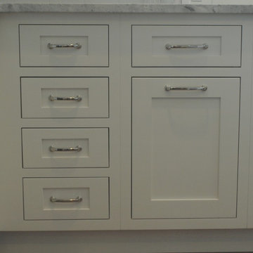 Storage - White Inset Cabinets