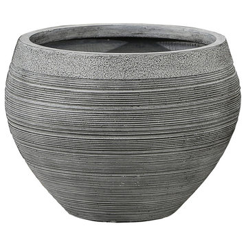 Stone Finish Pottery Bowl Planter (Small)