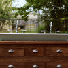 60" Industrial Trough Sink Reclaimed Barn Wood Kitchen Island Bath Vanity