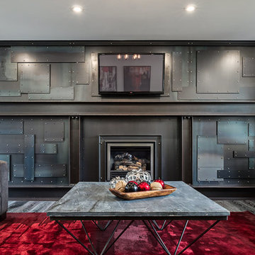 This singular livingroom is a world of its own