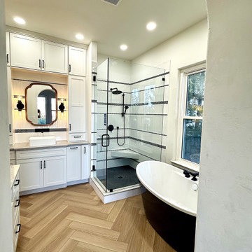 Wallin Project: Amy's bathroom before and after