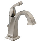 Delta - Delta Dryden Single Handle Bathroom Faucet, Stainless, 551-SS-DST - Delta faucets with DIAMOND Seal Technology perform like new for life with a patented design which reduces leak points, is less hassle to install and lasts twice as long as the industry standard*. You can install with confidence, knowing that Delta faucets are backed by our Lifetime Limited Warranty. Delta WaterSense labeled faucets, showers and toilets use at least 20% less water than the industry standard saving you money without compromising performance.