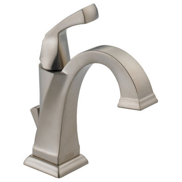 Delta Dryden Single Handle Bathroom Faucet, Stainless, 551-SS-DST
