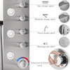 American Imagination 7.87"W Shower Panel, Brushed Stainless Steel