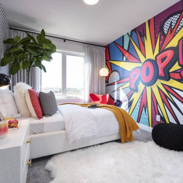 Pop Wall Mural in bedroom