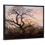Great BIG Canvas - "The Tree of Crows, 1822" Floating Frame Canvas Art, 32"x26"x1.75" - ***Size listed is finished size with frame. Frame is one inch wide.***