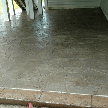 Haymarket Hamilton stamped concrete patio