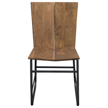 Coast to Coast Imports Sequoia Dining Chair, Light Brown, Set of 2, 75356