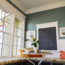 Trim ceiling baseboards and windows