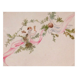 Consigned Cherubs and Garlands, C. 1900, Painting - Paintings