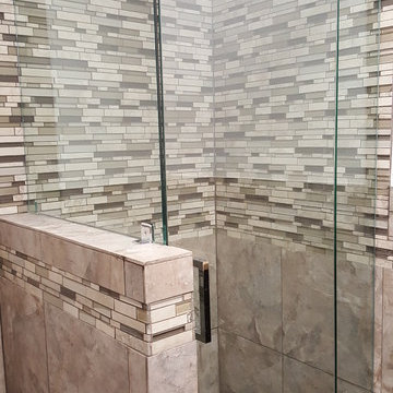 Beige Tiled Shower
