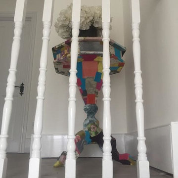 Grey Carpet to Stairs with Black Whipping
