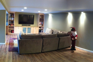 Inspiration for a transitional basement remodel in Baltimore