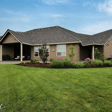 Rear Elevation - The Poplar - Super Ranch in Monet's Garden