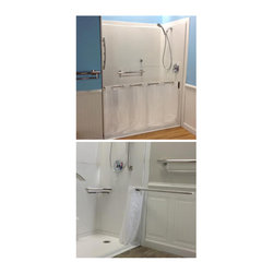 Swivel Shower Curtain Rod - Shower Curtain Rods