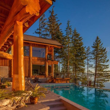 CEDAR Timber Frame - West Coast Log Homes / TFP Cedar