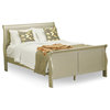 East West Furniture Louis Philippe 3-piece Queen Bedroom Set in Metallic Gold