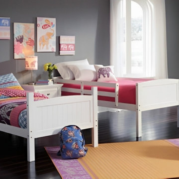 Twin over twin bunk kids bed