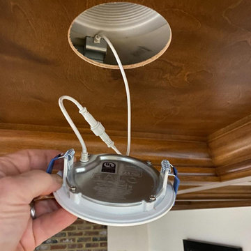 LED light application in coffer
