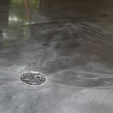 Project In Progress: Full Bathroom - epoxy floor coating system over wood subflo