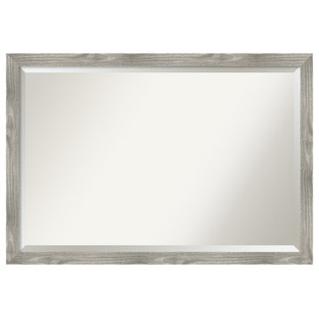Dove Greywash Square Beveled Wall Mirror - 38.5 x 26.5 in.