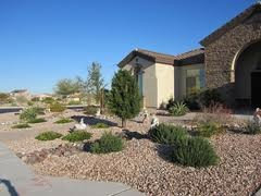 Concrete front yard..