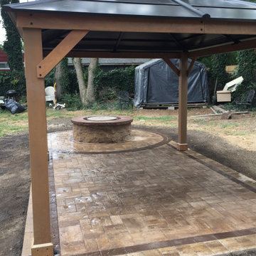 Cambridge Patio with Firepit and Gazebo - Deer Park, NY 11729